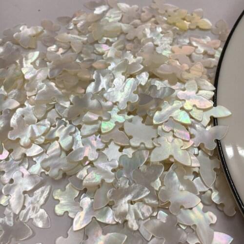 500pcs/lot 10*14mm Natural Mother of Pearl shell for Jewelry Butterfly MOP Shell for necklace pendant