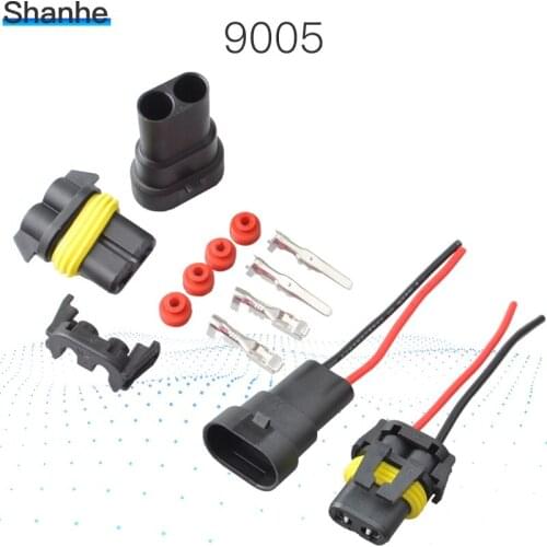 9005 2Pin way 2.8 Car connector,Car Waterproof Electrical connector Male&Female kit for car motorcycle ect