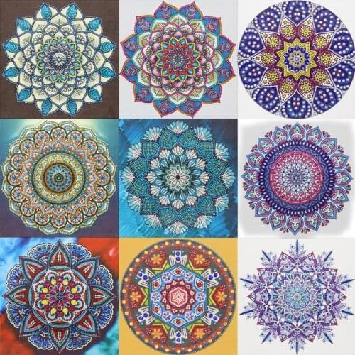 Mandala 5D DIY Special Shaped Diamond Painting Mandala Cross Stitch Mosaic Kits Embroidery Craft Living Room Bedroom Decoration