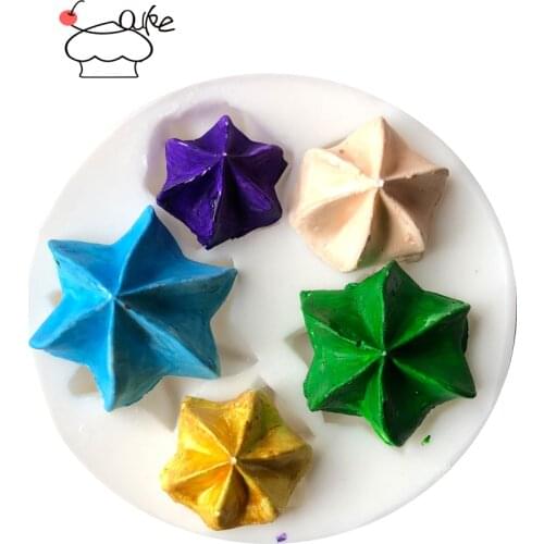 Aouke Cream biscuit Shape Fondant Cupcake Decorating Molds Cake Silicone Mold Sugarpaste Candy Chocolate Gumpaste Clay Mould