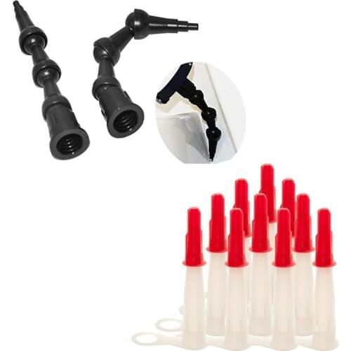 Free Shipping 2pcs 360 Degree SEALANT ROTATING NOZZLE and 10pcs Standard EU3 Cartridge Sealant Nozzle