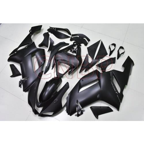 Fairing Kits 636 Zx-6r 2007 - 2008 Matte Black Plastic Fairings Zx6r 2007 Fairings 636 Zx-6r 08 no paint