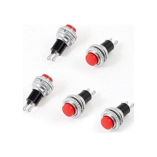 Red Cap Momentary Pushbutton Doorbell Tactile Switch 2 Pin