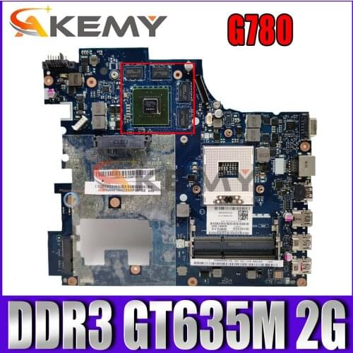 Akemy laptop motherboard for Lenovo Ideapad G780 QIWG7 LA-7983P HM76 PGA989 DDR3 GT635M 2GB 100% Fully Tested