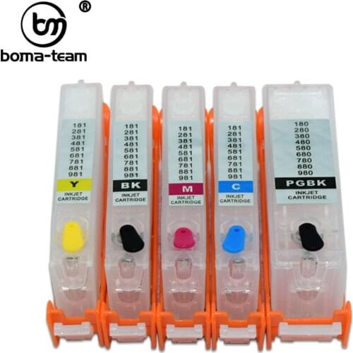 Refill kit printer ink cartridge FOR PGI480 480 CLI 481 xxl For Canon PIXMA TS704 TS6140 TS6240 TR7540 TR8540 Permanent chip