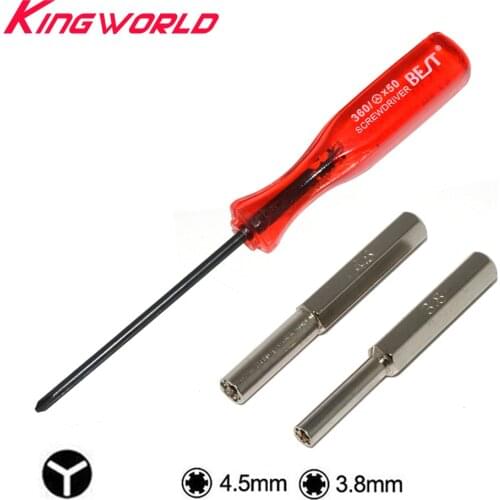 Security Screwdriver Bit Set Gaming Accessories 3.8mm+4.5mm + Y Screwdriver Tool Open Cartridges for N64/SF-C/GB/NES/NG-C/SNES
