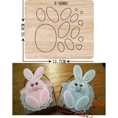 New rabbit wooden dies cutting dies for scrapbooking Multiple sizes V-5060