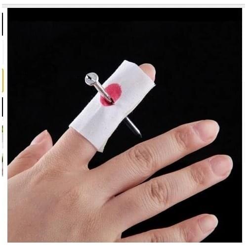 NEW Prank Maker Trick Fun Novelty Funny Joke Toy Fake Nail Through Finger Trick Halloween Kids Children Gags Practical Jokes