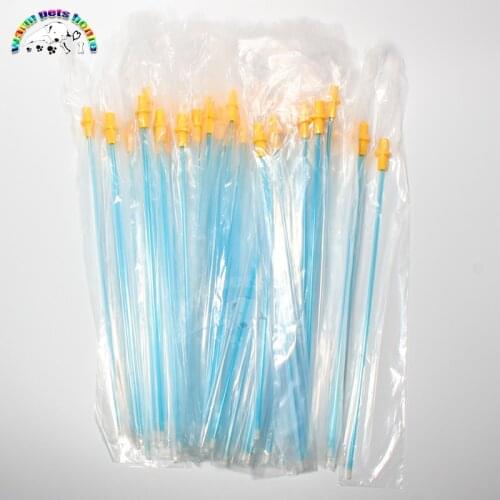 100pcs Dog Disposable Artificial Insemination Catheters Rods Breeding Tubes Soft Rubber 30cm 40cm Canine Semen Catheter For Dog