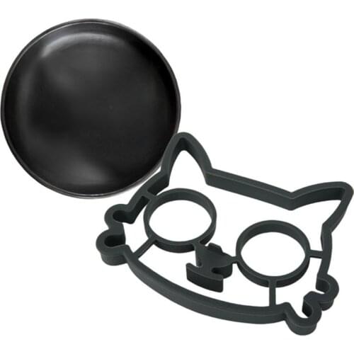 Silicone Cat Thicker Silica Gel Form for Frying Eggs Tools Breakfast Omelette Mold Device Pancake Ring Egg Shaped Kitchen Tool