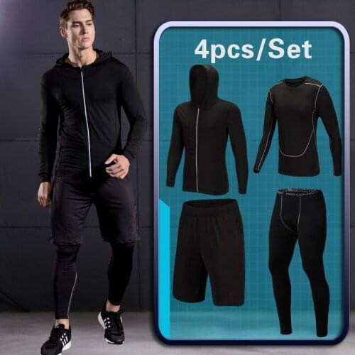 Outdoor black autumn Sport Men Suits Male Tracksuit Outdoors Suit Mens Gym Sportswear Running Track Suits Casual Sportswear