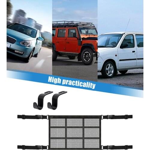 Universal 2 Layer Car Trunk Storage Bag Mesh Nets Rubber Trunk Organizer Elastic Luggage Net Holder Pocket Vehicle supplies
