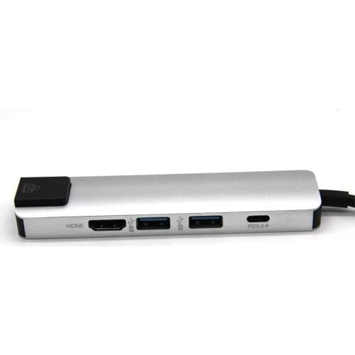 Original USB C Type C 3.1 HUB to HDMI RJ45 Gigabit Ethernet Adapter 3.5mm Audio With Type C PD SD TF Card Reader Hub For Macbook