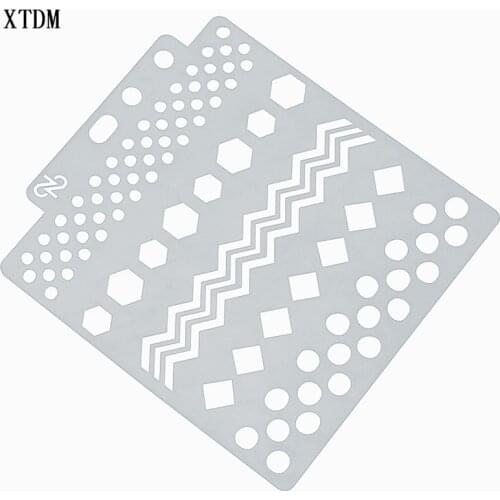 Wave plastic mold shield DIY cake scrapbook stencils hollow Embellishments printing lace ruler Valentines Day