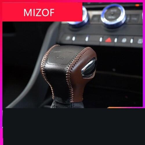 Real Leather Gear Shift Collars For Skoda Kodiaq AA426