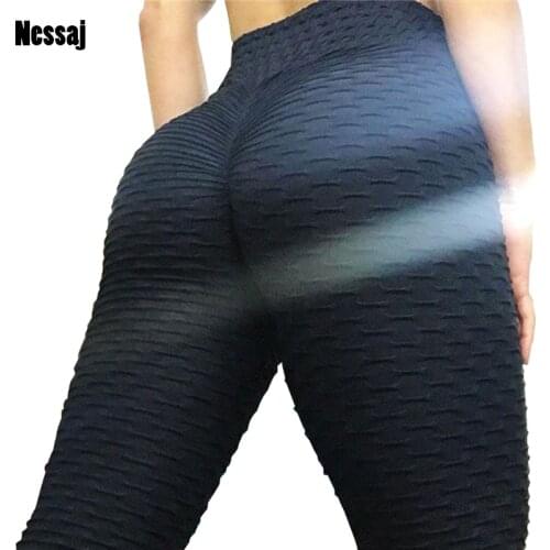 Women High Waist Leggins Sexy Hip Push Up Leggings Workout Clothing Solid Breathable Classic Long Trousers Fitness Leggings