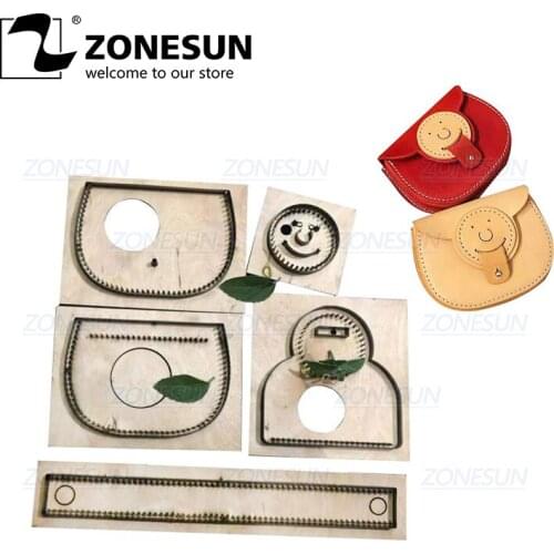ZONESUN Women Wallet Coin Purse Customized Leather Cutting Die Handicraft Tool Punch Cutter Mold DIY Paper Wallet Cut Die