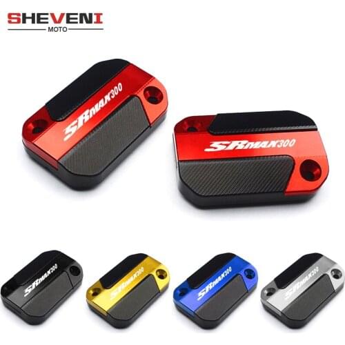 1 pair For Aprilia SR MAX300 srmax300 2018 2019 High Quality Motorcycle Accessories Front Brake Tank Cap Fluid Reservoir Cover