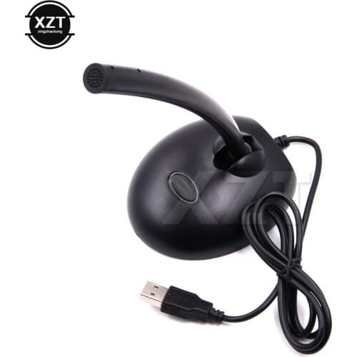 1PCS standard USB Mic Microphone Desktop Talk Noise Cancelling for PC Computer Laptop MAC high quality No driver NEWEST