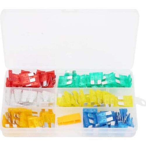 121Pcs Car Blade Fuse Set Medium Insulation Automotive Parts Boxed 5/10/15/20/25/30Amp Automotive Car Fuse