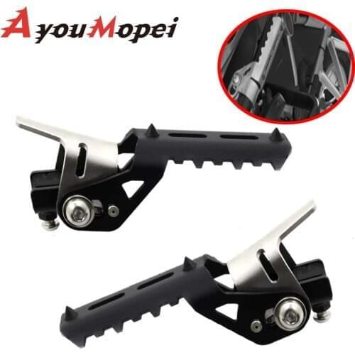 For BMW F800GS Adventure S1000XR F750GS F850GS C400X C400GT Motorcycle Highway Front Foot Pegs Folding Footrests Clamps 22-25mm