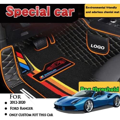 For Ford Ranger 2020 2019 2018 2017 2016 2015 2014 2013 2012 Car Floor Mats High quality Decoration Auto Styling Carpets