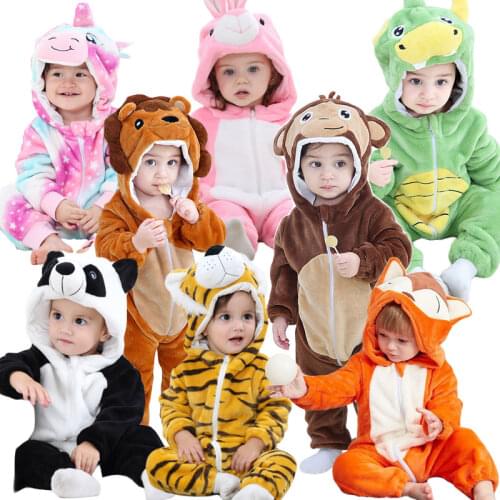 Animal Infant Romper Baby Boy Girls Jumpsuit New born Bebe Clothing Toddler Baby Clothes Cosplay Lion Panda Romper Baby Costumes