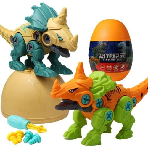 DIY Dinosaur Building Blocks Velociraptor Disassembly Assembly Toy Screw Nut Model Set Early Educational Toy For Children Kids
