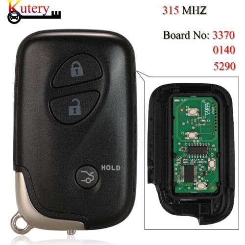 Kutery Remote Smart Car Key For Lexus GX460 ES350 ES240 IS250 IS300 3 Buttons 315MHZ ID71 ID74 Chip Board No: 3370 0140 5290