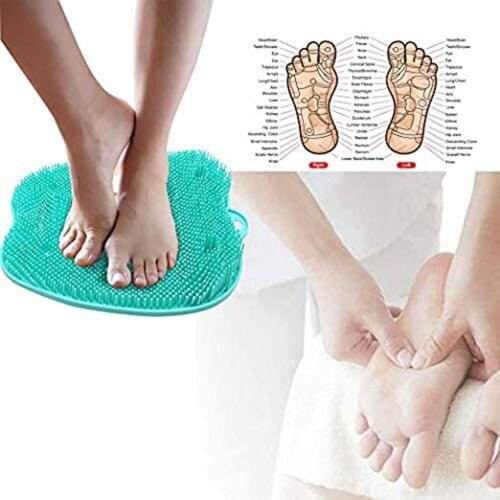 Foot Massage Cushion Peeling And Calluses Foot Scrubbing Brush Exfoliating Foot Brush Portable Non-bending Foot Washing Pad