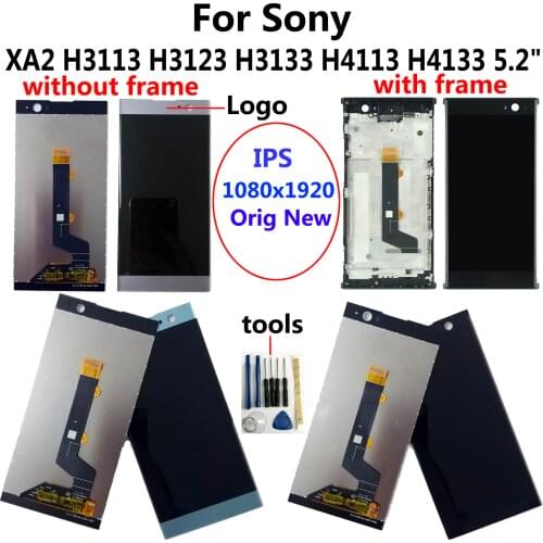 OEM 5.2" For Sony XA2 H3113 H3123 H3133 H4113 H4133 LCD Display Touch Screen +3m