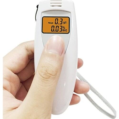 Free shipping Portable Breath Alcohol Analyzer, Digital Breathalyzer Tester,LCD Display in Two Units: %BAC & g/L PFT-6387