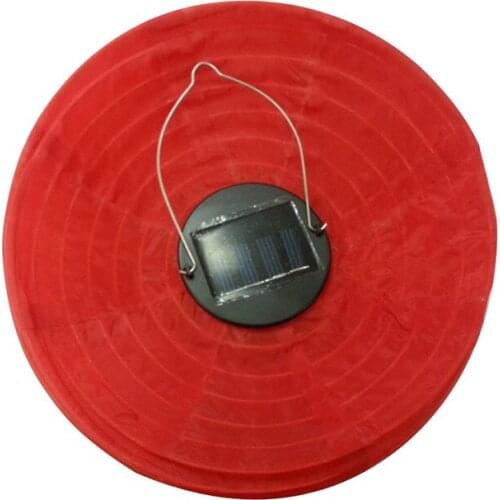 Solar Powered Chinese Lanterns LED Light for DIY Hanging Outdoor Indoor Party Wedding Decoration Lamp Gift WWO