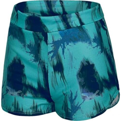 Skin-friendly Stylish Tummy Control Tie Dye Women Shorts Breathable Sport Shorts High Elastic Sportwear