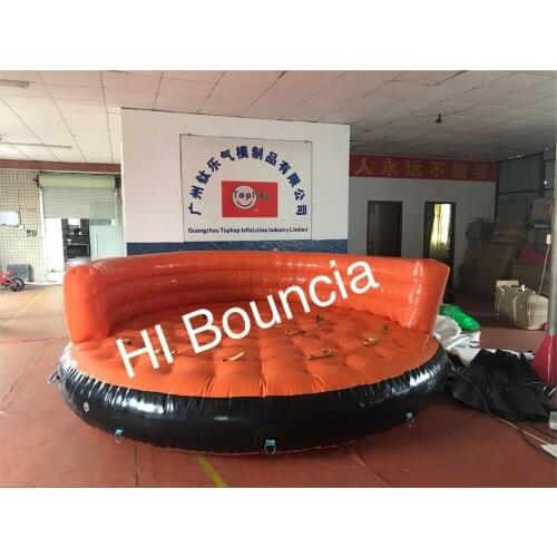 Crazy UFO inflatable crazy water game,inflatable island Crazy UFO inflatable flying fish air sofa with factory price