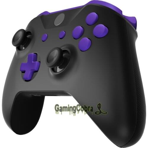 Purple Custom Full Set Buttons Fix Parts with Tools for XB One S & X Controller (Model 1708)
