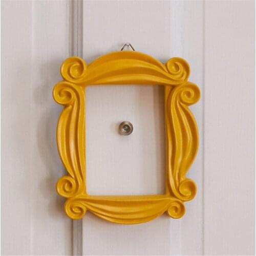 TV Series Friends Handmade Monica Door Frame Wood Yellow Mon Photo Frames Collectible Home Decor Collection Gift Rectangle