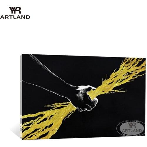 YYR-ARTLAND Free shipping Special gift Hand painted abstract oil painting on canvas Hand wall art picture for living room decor