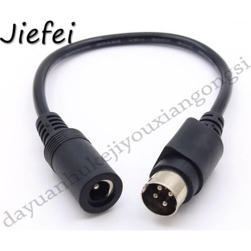1pcs New 20AWG DC 5.5*2.1mm 5.5X2.1 to 4P Tip Power Adapter Connector Converter for supply positive bottom negative cable 20cm
