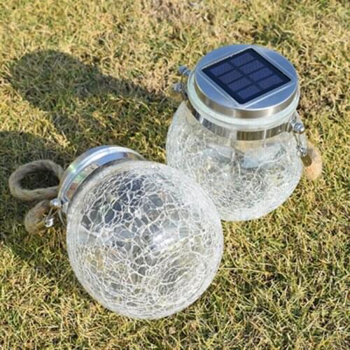 20LED String Light Solar Powered Mason Jar light string Garden Waterproof Christmas Decoration Solar Round Christmas Tree Lights