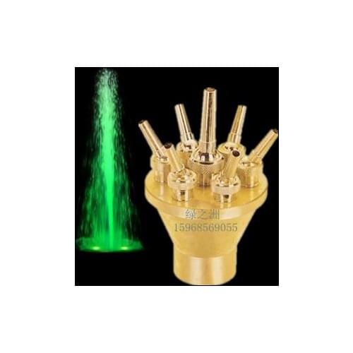 3 nozzle water features fountain head large waterscape nozzle super high fountain style