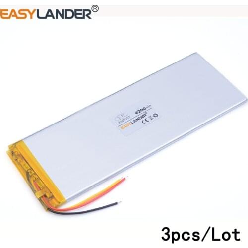 3pcs /Lot 3368163 3.7V 4200MAH lithium Li ion polymer rechargeable battery e-book video game IPAQ MID pad PAD DVD Naptop