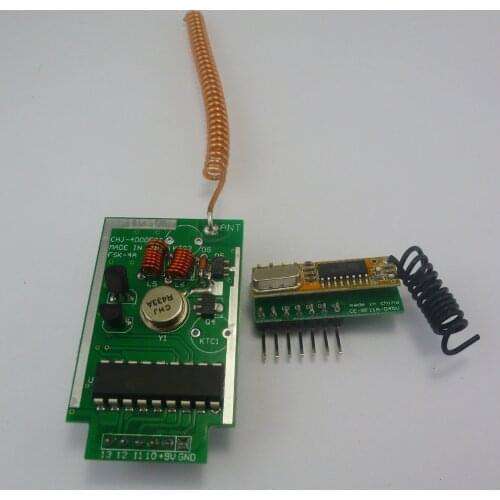 433MHz PT2262 PT2272 EV1527 for Arduino Encoder Decoder RF Delay Wireless Link Kit