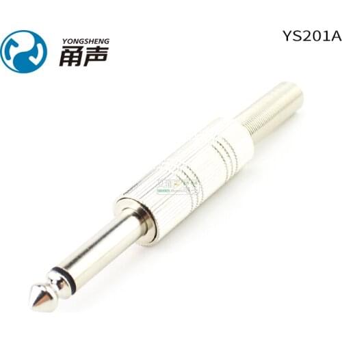 5Pcs Yongsheng YS201A Mono Sophomore Core 6.35mmTS In-line Microphone Plug Audio Fever HIFI Accessories