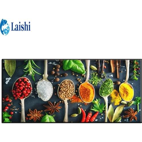 5D diy Kitchen seasoning full round diamond painting cross stitch kits diamond embroidery mosaic pattern picture home decor gift