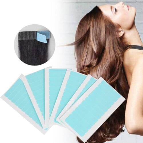 72pcs Extension Seamless Salon Accessories Durable Weft Adhesive Practical Double Sided Home Replacement Hair Tape Wig