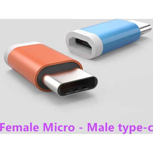 Type-C Jack Charger Adapter Type C Cable Charging Converter for Xiaomi mi6 Macbook Letv 2 Lenovo Zuk Z1 Google Nexus 5X 6P