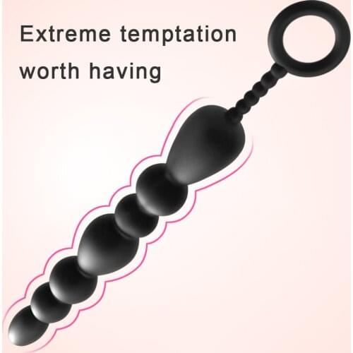 XL Big Anal Plug Men Prostate Massager Anus Pull Bead Oversize Anal Beads Silicone Butt Plug Sex Toys For Woman Dildo Butt plug