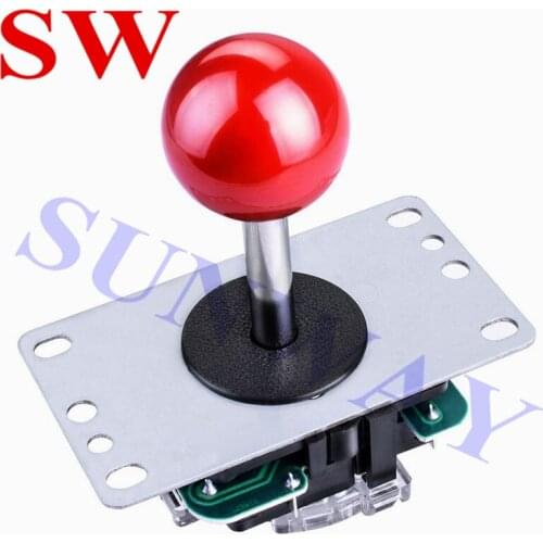 2PCS Arcade Joystick DIY Joystick Red Ball 8 Way Joystick Fighting Stick With Microswitch-Arcade Machine Parts Joysticks