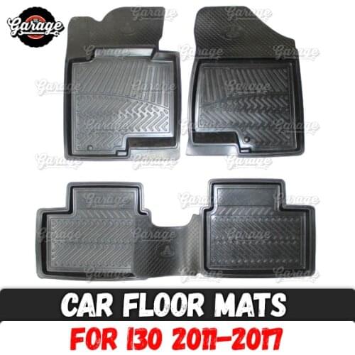 Car floor mats for Hyundai i30 2011-2017 rubber 1 set / 4 pcs or 2 pcs accessories protect of carpet decoration
